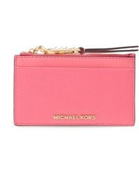 Michael Kors - Leather Card Case - Lyst