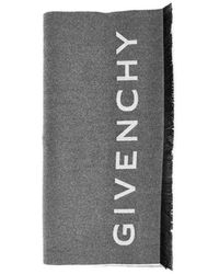 Givenchy - Logo Wool And Cashmere Scarf - Lyst