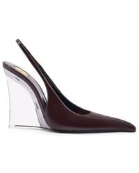 Saint Laurent - Miller Wedge Pumps - Lyst