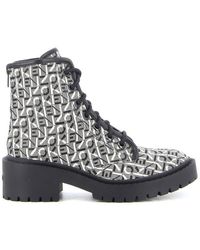 KENZO - Pike Lace-up Jacquard Boots - Lyst