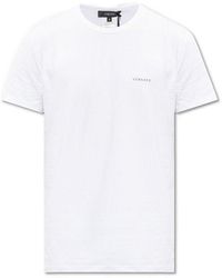 Versace - Logo Printed Crewneck T-shirt - Lyst