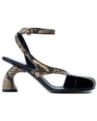 Dries Van Noten - Embossed Slingback Sandals - Lyst