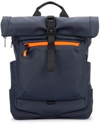 Piquadro - Water Resistant Roll-Top Laptop Backpack - Lyst
