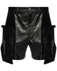 Rick Owens - ‘Stefan’ Leather Shorts - Lyst