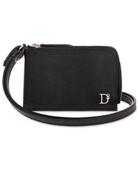 DSquared² - Wallet With Neck Strap, - Lyst