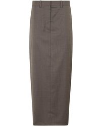Helmut Lang - Zip-Detailed Maxi Skirt - Lyst