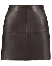 P.A.R.O.S.H. - Leather Mini Skirt - Lyst