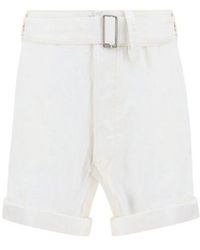 Maison Margiela - Loose Fit Belted Shorts - Lyst
