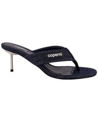 Coperni - Denim Branded Thong Sandals - Lyst