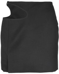 Low Classic - Curved Cut-out Mini Skirt - Lyst