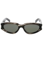 Saint Laurent - Rectangle Frame Sunglasses - Lyst