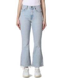 Polo Ralph Lauren - High-waist Cropped Flared Jeans - Lyst
