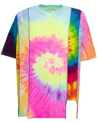 Needles - Man Cotton Tie&dye Multicolor T-shirt - Lyst
