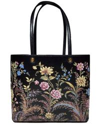 Etro - Large Essential Floral-printed Top Handle Bag - Lyst