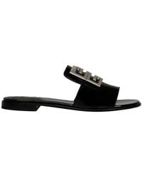 Save 71% Givenchy Logo Pool Slides in Black Womens Flats and flat shoes Givenchy Flats and flat shoes 