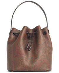 Etro - Small Paisley Bucket Bag - Lyst