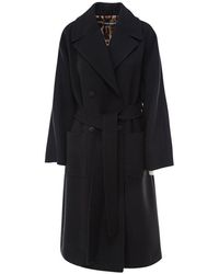 Dolce & Gabbana Double-breasted Belted Coat - Black