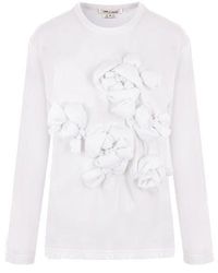 Comme des Garçons - Comme Des Garcons Padded Bows Detailed Long-sleeved T-shirt - Lyst