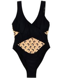Marine Serre - 'All Over Moon' One-Piece Swimsuit - Lyst