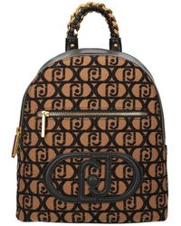 Liu Jo - All-Over Logo Jacquard Zipped Backpack - Lyst