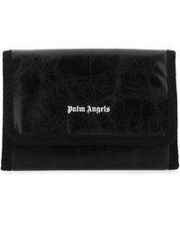 Palm Angels Leather Wallet - Black