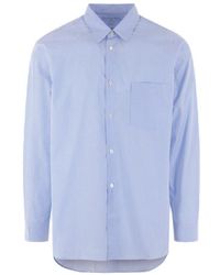 Comme des Garçons - Vertical-stripe Buttoned Shirt - Lyst
