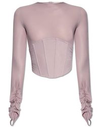 MISBHV - ‘Inside A Dark Echo’ Collection Corset Top - Lyst