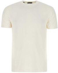 Tom Ford Straight Hem Crewneck T-shirt - White