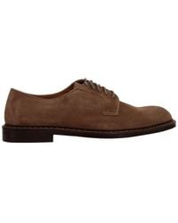 Doucal's - Round Toe Lace-up Derby Shoes - Lyst