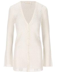 Chloé - Fitted Knit Long Cardigan - Lyst
