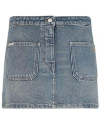 COURREGES 国内買付 REVERSED DENIM SKIRT Long 'Reversed' denim skirt COURREGES – RBoutique