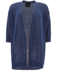 Roberto Collina - Short Sleeved Knitted Cardigan - Lyst