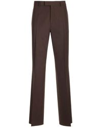 Ferragamo - Flat Front Tailored Trousers - Lyst