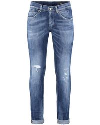 Dondup - Distressed Turn-up Brim Jeans - Lyst
