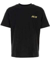 MCM - Logo Printed Crewneck T-shirt - Lyst