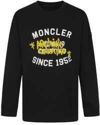 3 MONCLER GRENOBLE - Logo Printed Long Sleeved T-shirt - Lyst