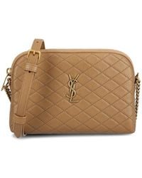 Saint Laurent - Gaby Quilted Chain Pouch - Lyst