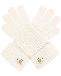 Gucci - Wool Gloves With Logo, - Lyst