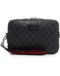 Gucci GG Supreme Toiletry Bag - Black