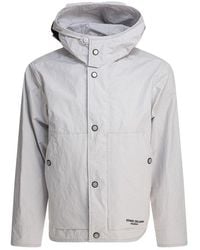 Stone Island - Weather Resistance Anti-Drop Hooded Jacket - Lyst