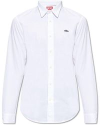 DIESEL - ‘S-Benny-A’ Shirt With Logo - Lyst