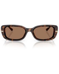 Michael Kors - Capella Rectangle Frame Sunglasses - Lyst
