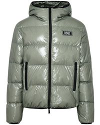 DSquared² - Hooded Puffer Jacket Green - Lyst