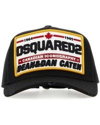 DSquared² - Black Cotton Baseball Cap - Lyst