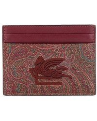 Etro - Leather Wallets - Lyst