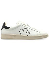 DSquared² - Leaf Printed Low-Top Sneakers - Lyst