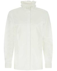 Valentino Poplin Shirt - White