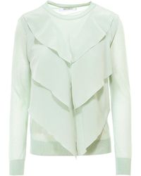 Max Mara Ruffled Jumper - Green