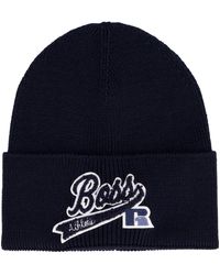 BOSS by HUGO BOSS Albo Logo Beanie in 
