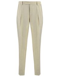 PT Torino - High-waisted Pleat Trousers - Lyst